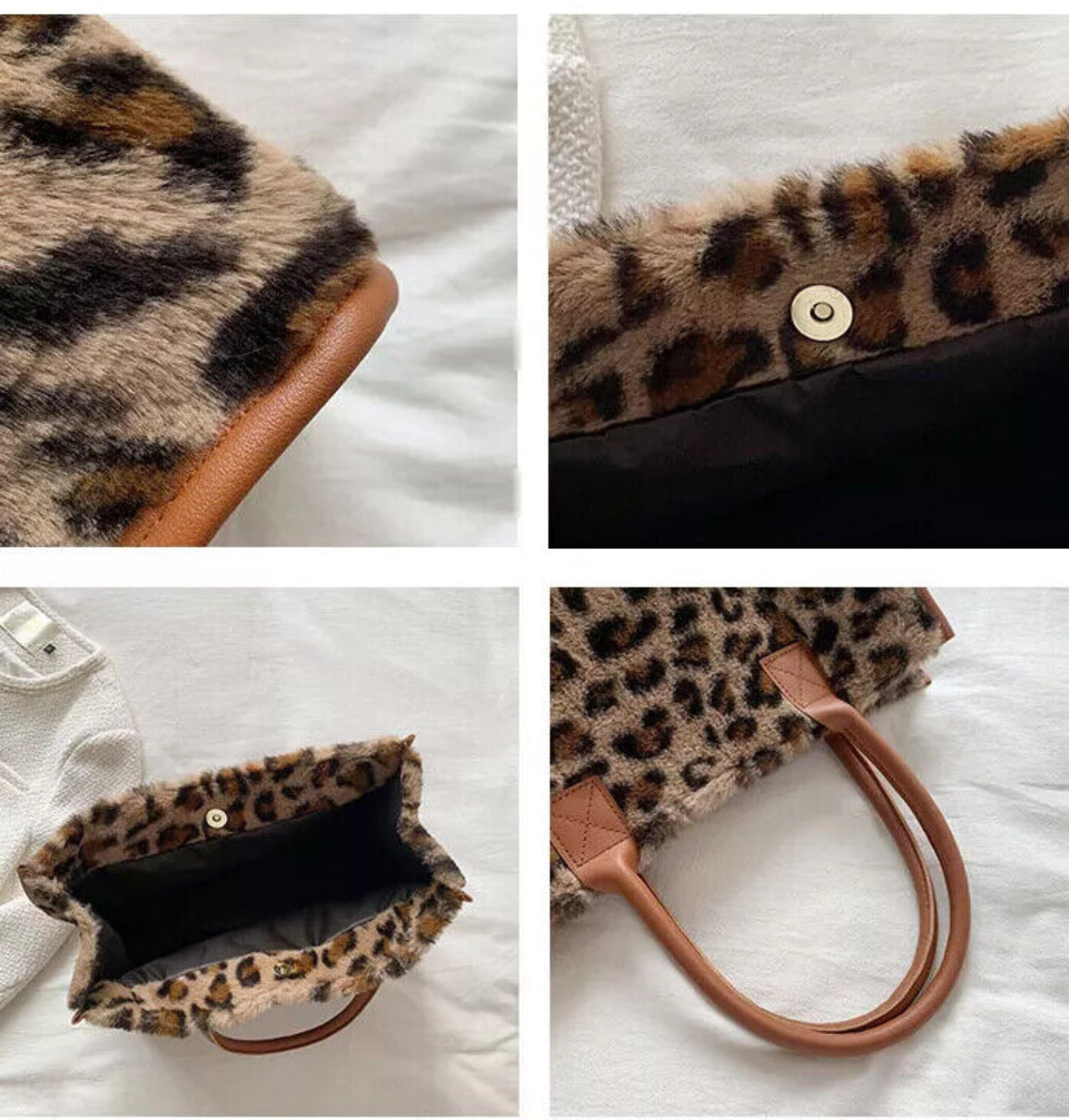 The Fierce & Fabulous Plush Tote
| Women's Medium All Seasons Plush Basic Handbag