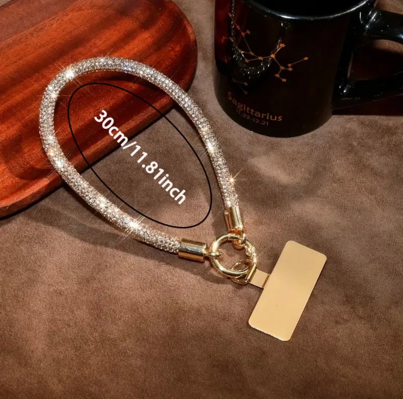 Crystal Luxe Phone Wristlet