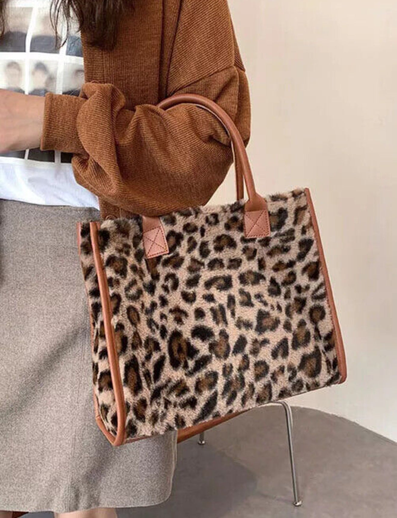 The Fierce & Fabulous Plush Tote
 | Women's Medium All Seasons Plush Basic Handbag
